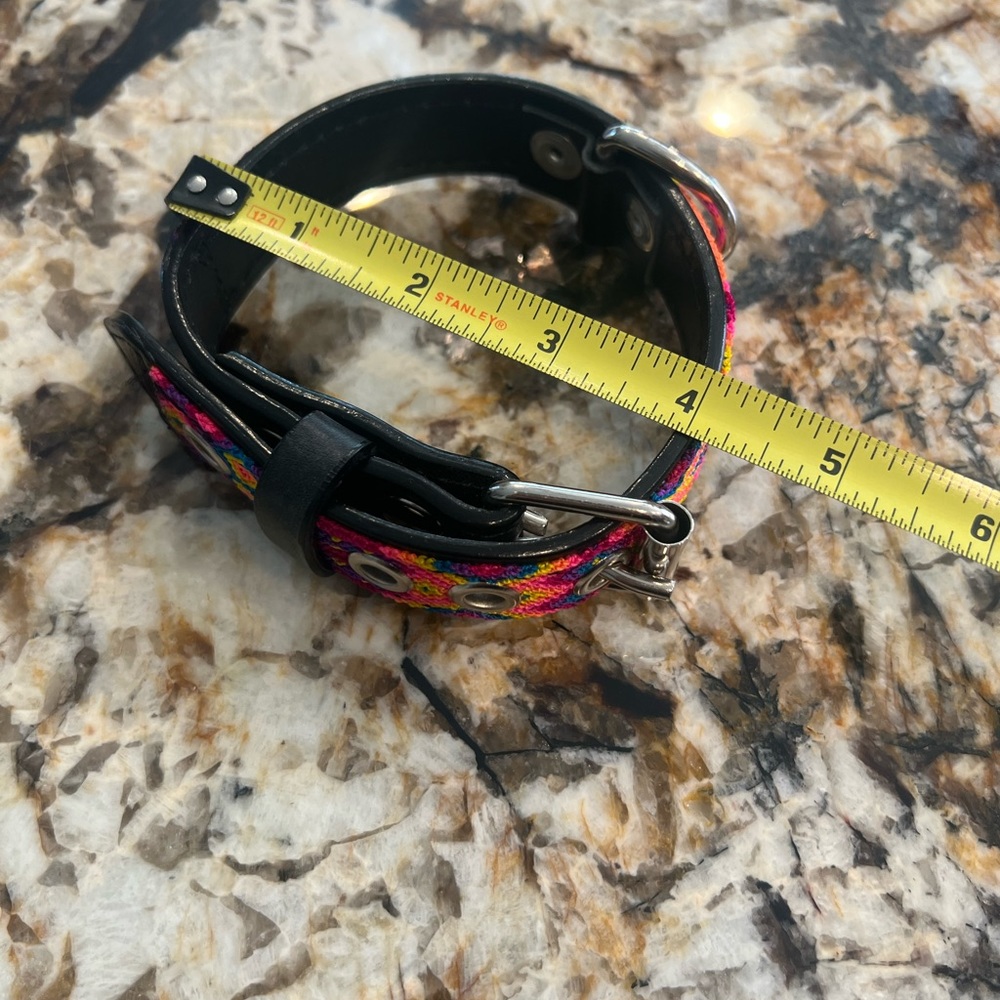 Beautiful Mexican Hand embroidered Pet Collar - Picture 6 of 9
